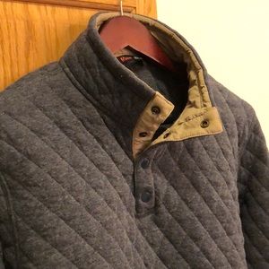 Men’s large stoic and 1/4 button pullover
